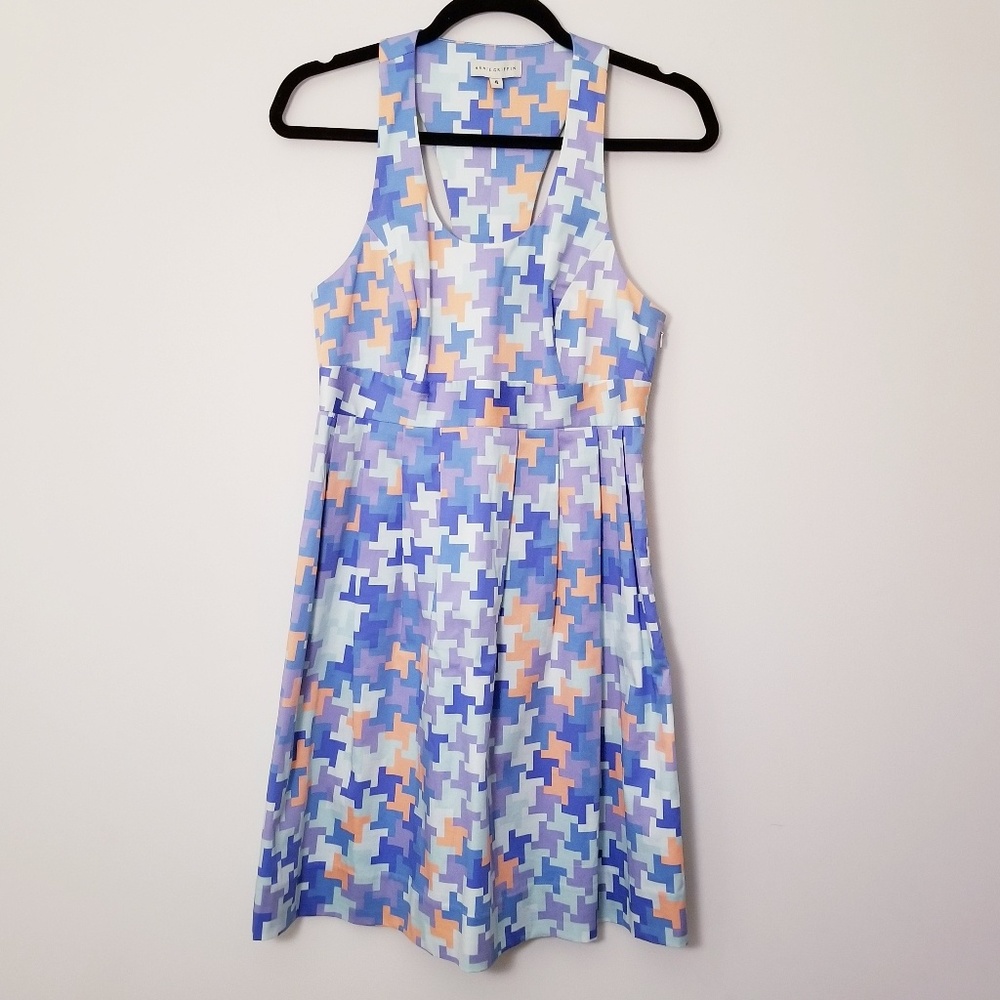 Annie Griffin Size 4 Blue Sleeveless Summer dress